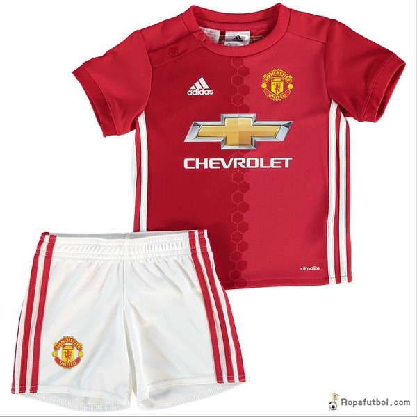 Camiseta Manchester United Replica Primera Ropa Niños 2016/17 Rojo